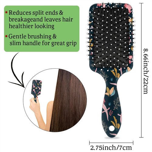 Kids Detangler Hair Brush Hairbrush for Boys Girls, Cute Axolotl Detangling Brush Smooth for Wet Dry Thin Long Curly Hair, Glide Through Tangles with Ease and Massage Scalp
