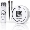 Brow Mapping Kit with White Brow Paste [Large 15g Bottle] White Brow Mapping String [30 m ] and 2 Eyebrow Brush Set for Microblading Supplies, PMU Supplies and Brow Brush Microblading Kit; Brow brush