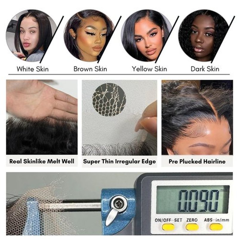 AUROO Water Wave 2x6 SKINLIKE Real HD Lace Closure Only 18 Inch, 12A Wet n Wavy 0.09 mm Ultra-thin Invisible 2 by 6 Kim K HD Swiss Lace Closure Human Hair Pre Plucked Virgin 2x6 Closure Natural Black