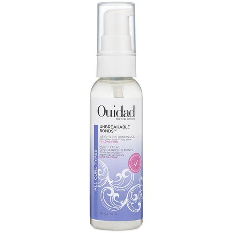 Ouidad Unbreakable Bonds Weightless Bonding Oil - Hydrating & Strengthening for Curly Hair | 2 fl oz, Infused with Squalane & Vitamin C