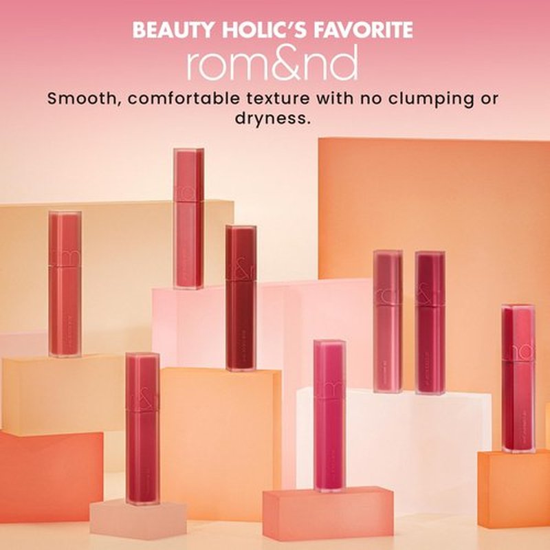 rom&nd OVEEER Shade Series Blur Fudge Tint | Silky Matte Lipstick for Velvety Smooth Lips | Long-Lasting Stain, Wrinkle Blurring, Moisturizing Formula | 16 Burnt Orange