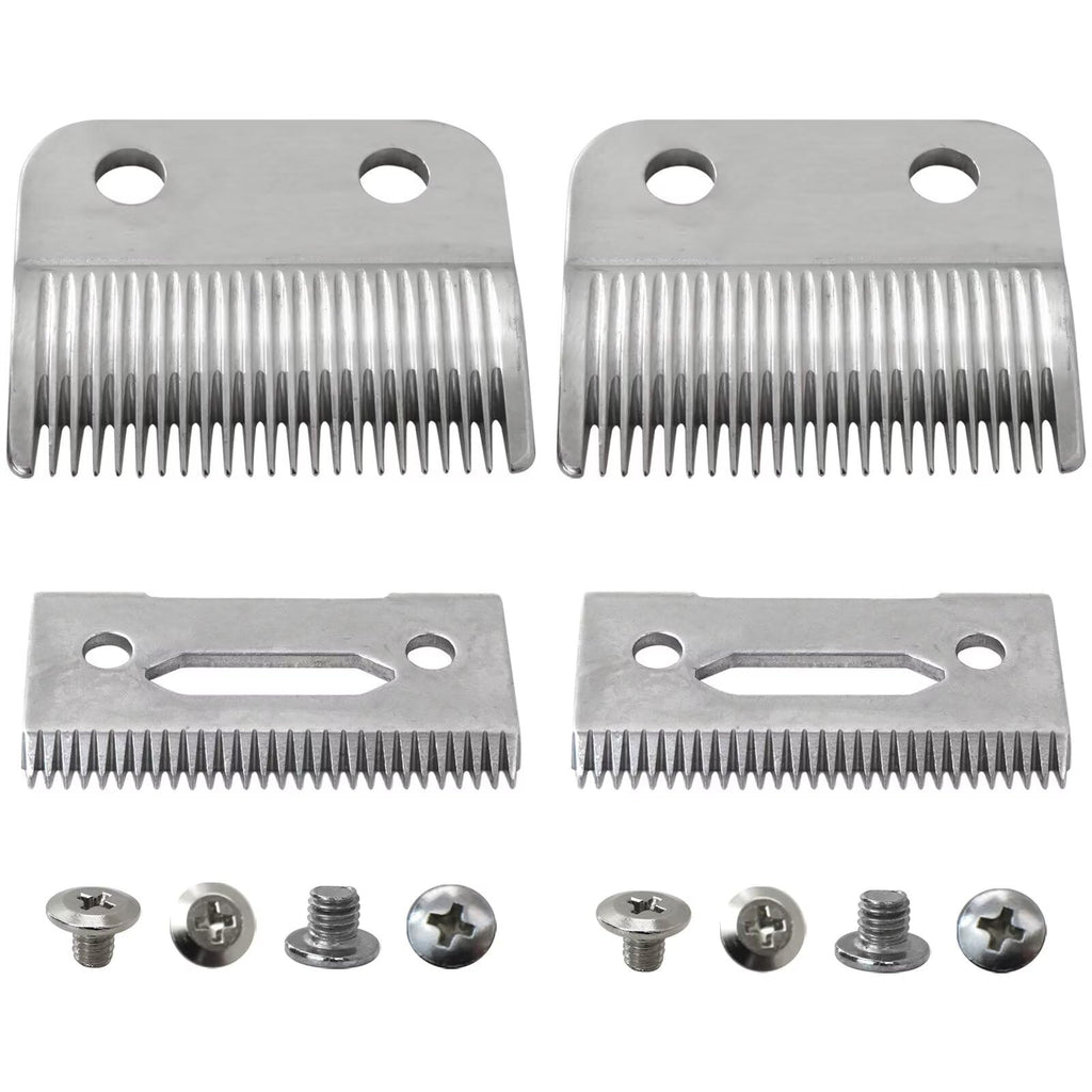 Upgraded Steel Hair Clipper Blades 2 Pack for Wahl 5Star Senior(#8545/ Magic Clip (#8451/#8148/ Reflections Senior(8501)