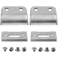 Upgraded Steel Hair Clipper Blades 2 Pack for Wahl 5Star Senior(#8545/ Magic Clip (#8451/#8148/ Reflections Senior(8501)