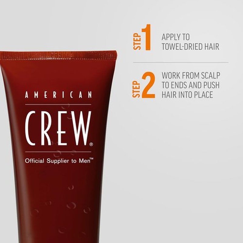 American Crew Hair Styling Gel - Firm Hold, Non-Flaking Formula | 3.3 Fl Oz