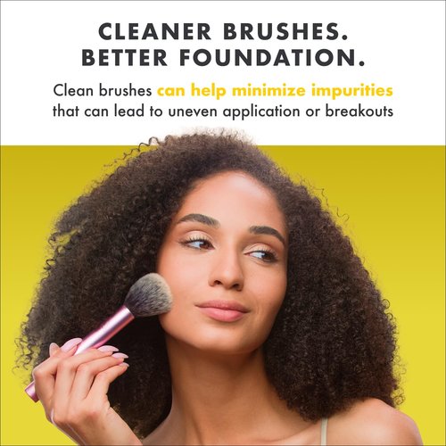 Cinema Secrets Makeup Brush Cleaner - Professional Quick-Drying Solution for Waterproof Makeup - Lemon Scent