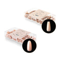 Apres Nail Neutrals Gel-X Alex Natural Coffin Medium & Lila Natural Round Medium Box of Tips Bundle | Includes 300 Gel-X Tips | Premium Quality | 11 Sizes 00-9