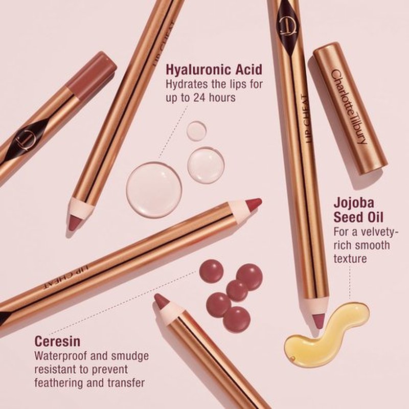 Charlotte Tilbury Lip Cheat Lip Liner Pencil - Define Your Lips with Fuller Look - Waterproof & Smudge-Proof Formula