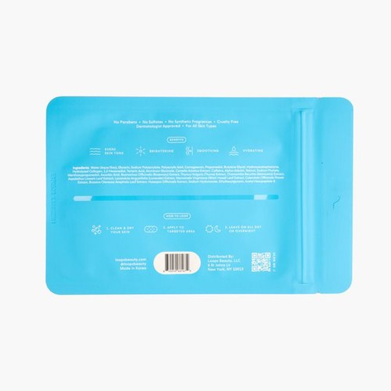 LOOPS Hyper Smooth Dark Spot Hydrogel Body Masks, Smooth, Refine, and Reduce Dark Spots - Body Patches Assorted Sizes (Pack of 6)