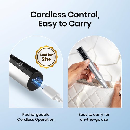 Beetles Electric Cordless Nail Drill, 35 Adjustable Speeds Portable Nail File for Acrylic Gel Nails Professional Efile Nails Drill Kit with Bits Dust Brush Manicure Pedicure Tools for Home Salon Use