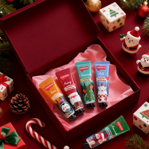50 Pack Christmas Hand Cream Gifts Set, Bulk Hand Lotion for Party Favors, Moisturizing Mini Hand Lotion , Travel Size Hand Cream for Dry Skin, Ideal Christmas Gifts for Women, Coworkers, Teachers