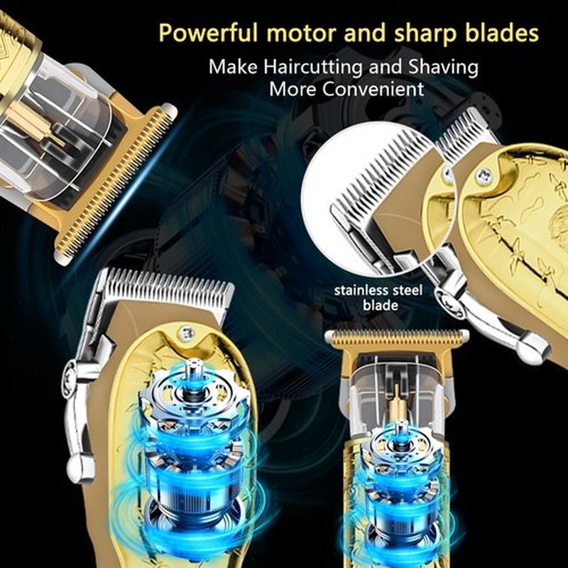 LQT Rechargeable Hair Clipper for Men - Cordless Grooming Tool with Long-Lasting Battery, LED Display, Precision Durable Blades, Low Noise Trimmer, Perfect for Beard and Hair Grooming (Man)