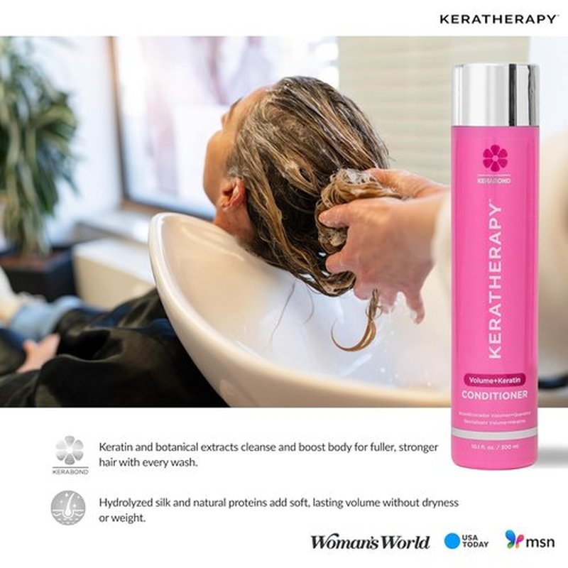 Keratherapy Keratin Infused Volume Conditioner - Thickening Formula for Thin Hair | 10.1 fl. oz.