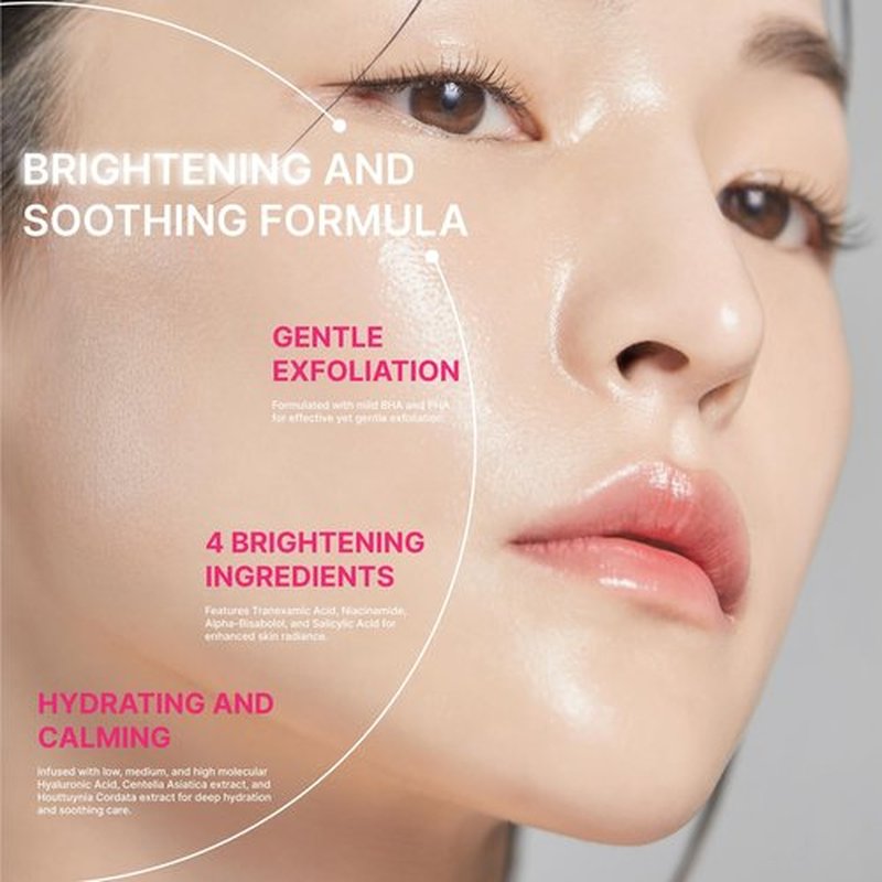 Healic Toning Active Pad – Dual-Textured Toner Pads for Brightening, Hydrating, and Soothing with Tranexamic Acid & Hyaluronic Acid – Gentle for Sensitive Skin, Korean Skin Care, Vegan, 70 Pads