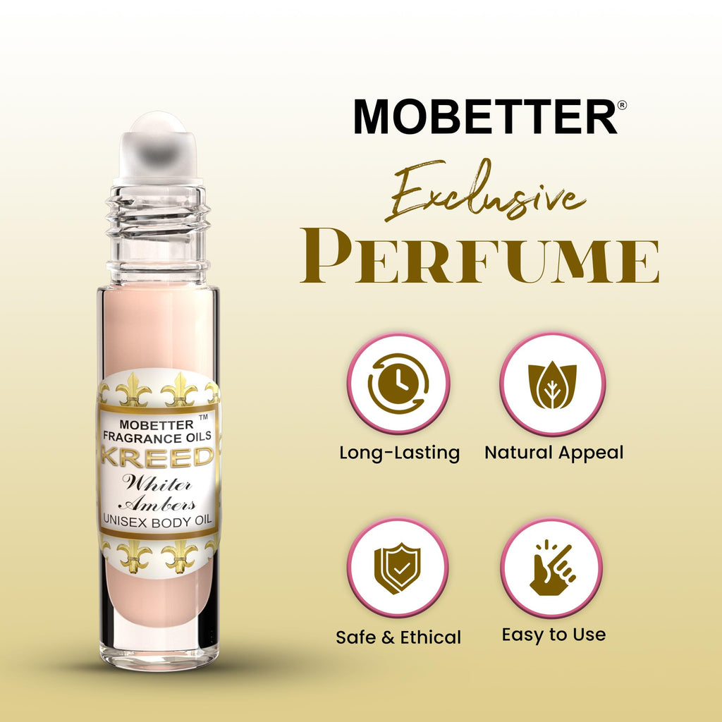 MOBETTER FRAGRANCE OILS Kreed Whiter Ambers Unisex body oil 1/3 oz roll on