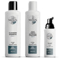 Nioxin Scalp + Hair Thickening System 2 Kit - Boost Density for Natural Hair with Thinning | Cleanse, Condition & Treat