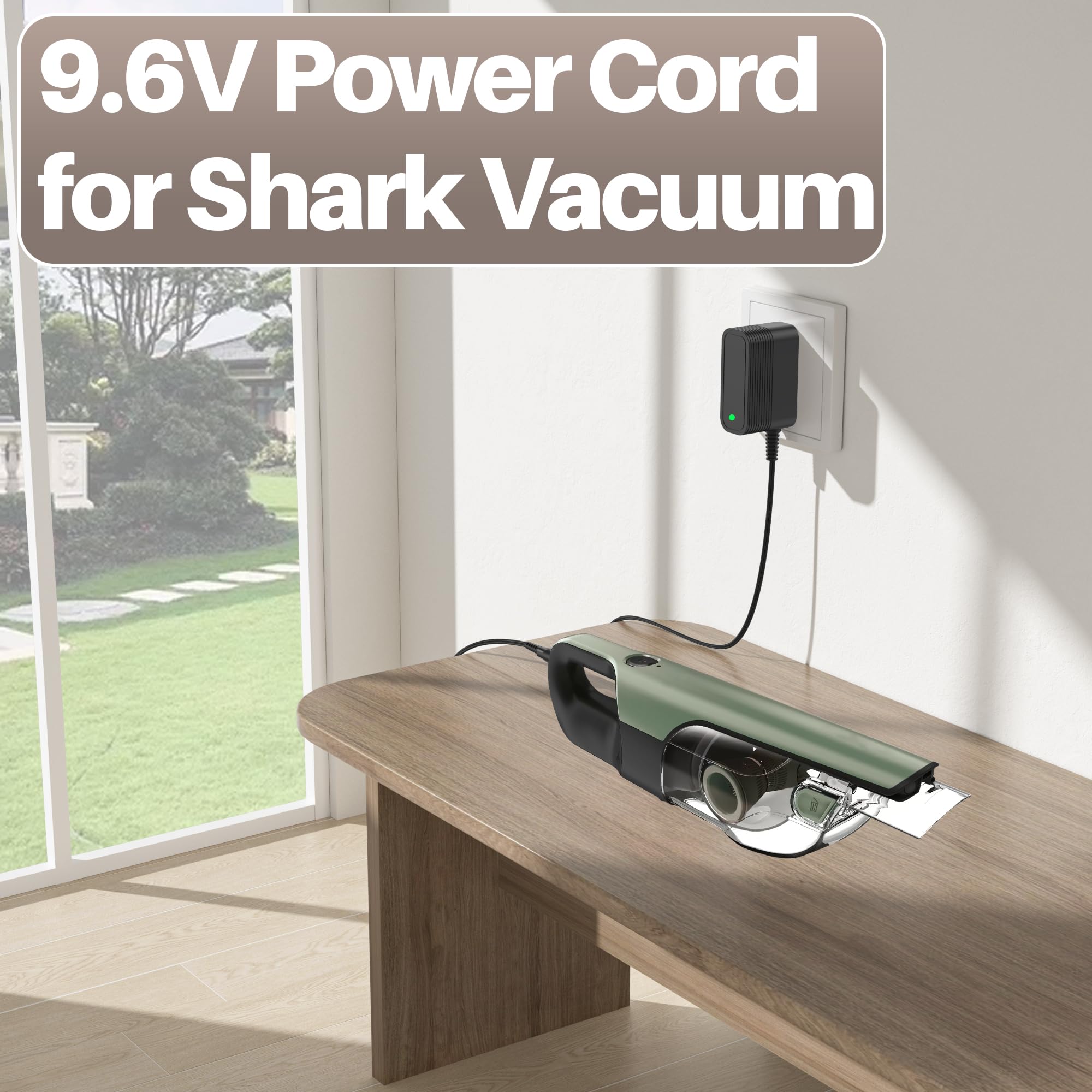 9.6V Charger for Shark Ultra Cyclone Pro Cordless Handheld Vacuum CH901