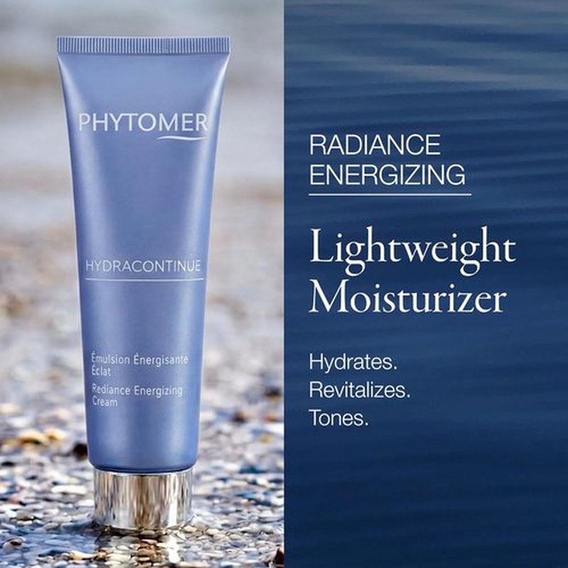 Phytomer Hydracontinue Radiance Hydrating Face Cream - Energizing Moisturizer for Dry Skin | 50ml