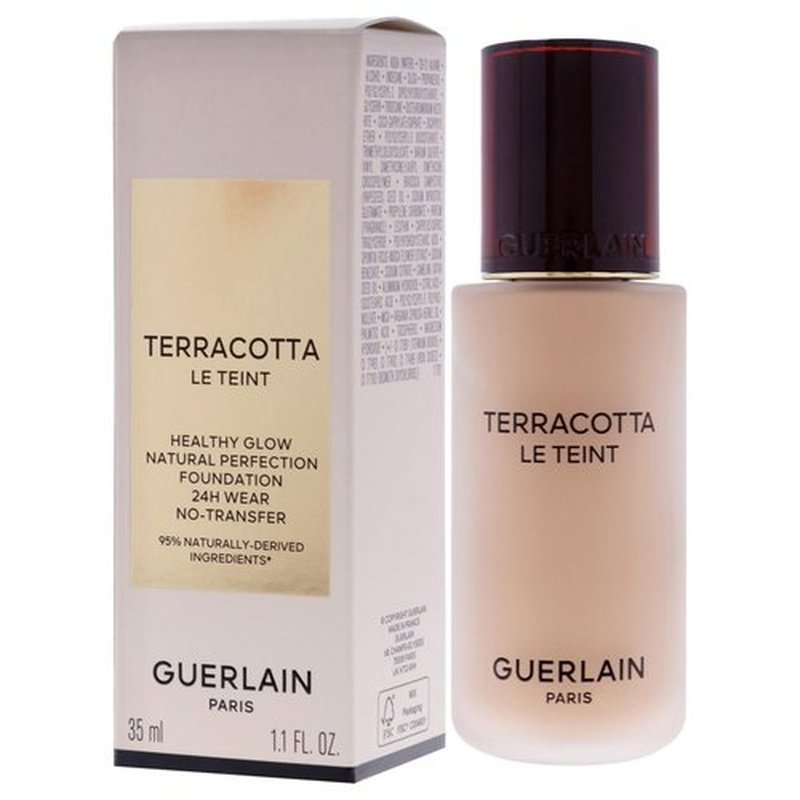 Terracotta Le Teint 24H Wear No-Transfer Foundation - 3N Neutral by Guerlain for Women - 1.1 oz Foundation