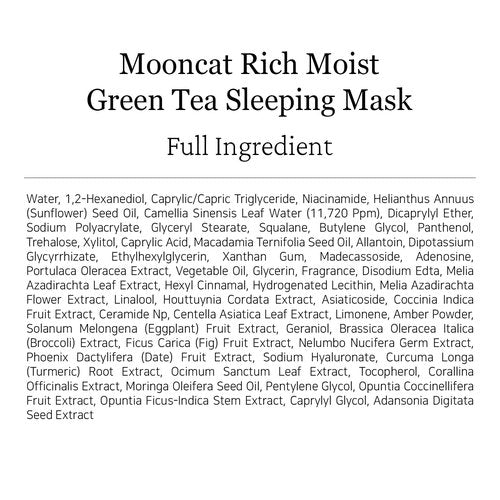 ALWAYS BE PURE Green Tea Sleeping Mask 75ml – Rich Moisture Night Mask, Hypoallergenic, Calms Redness, Deep Hydration for Sensitive Skin, Non-Sticky Korean Skincare