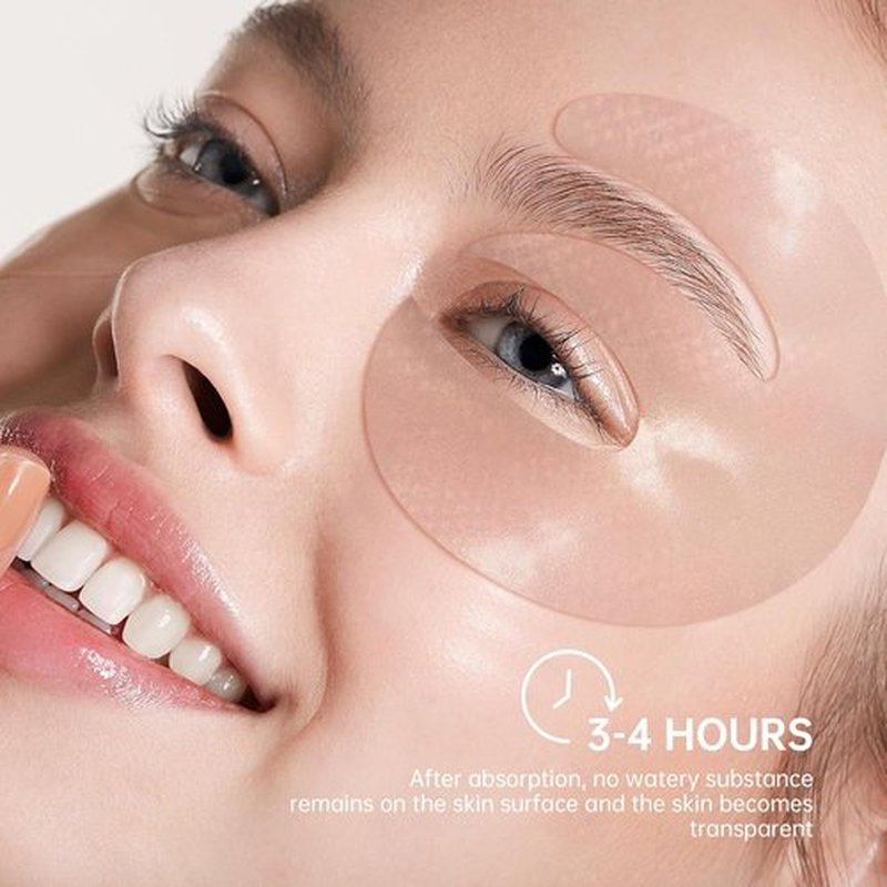 Novoy Bio-Collagen Deep Eye Patches - 6-in-1 Retinol Treatment for Dark Circles & Puffiness | 15 Pairs, Rose