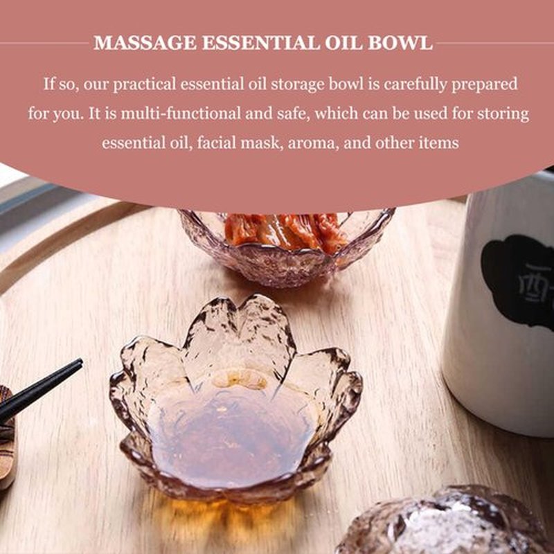 Beaupretty Pink Face Mask 2 Sets Facial Masks Mixing Bowls Shaped Bowls with Metal Spoons Essential Oil Bowl for Home Salon Skin Care Mask