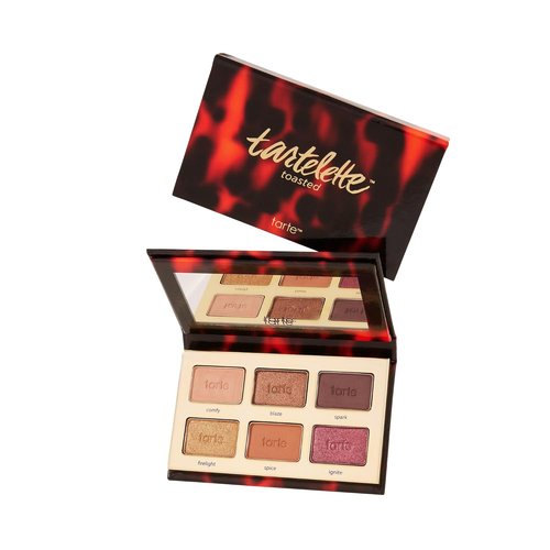 Tarte Tartelette Toasted Mini Eyeshadow Palette - Shimmer & Matte Bronze Neutrals, Longwear Formula, Cruelty-Free