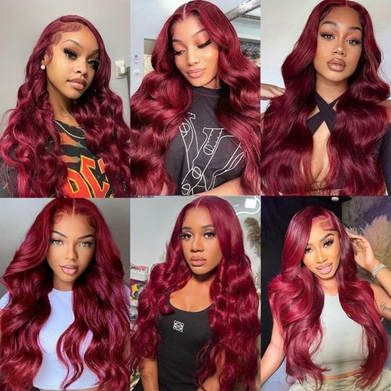 99J Clip in Hair Extensions Human Hair 12 Inch Burgundy Body Wave Clip in Seamless Extensions Human Hair Skin Weft Seamless Invisible Unprocessed Brazilian Virgin Remy Hair 120g