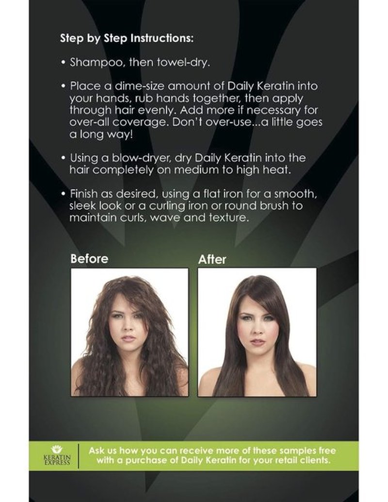 Keratin Express Daily Keratin Treatment - Fast Blowout Frizz Control & Heat Protection | 7 fl oz