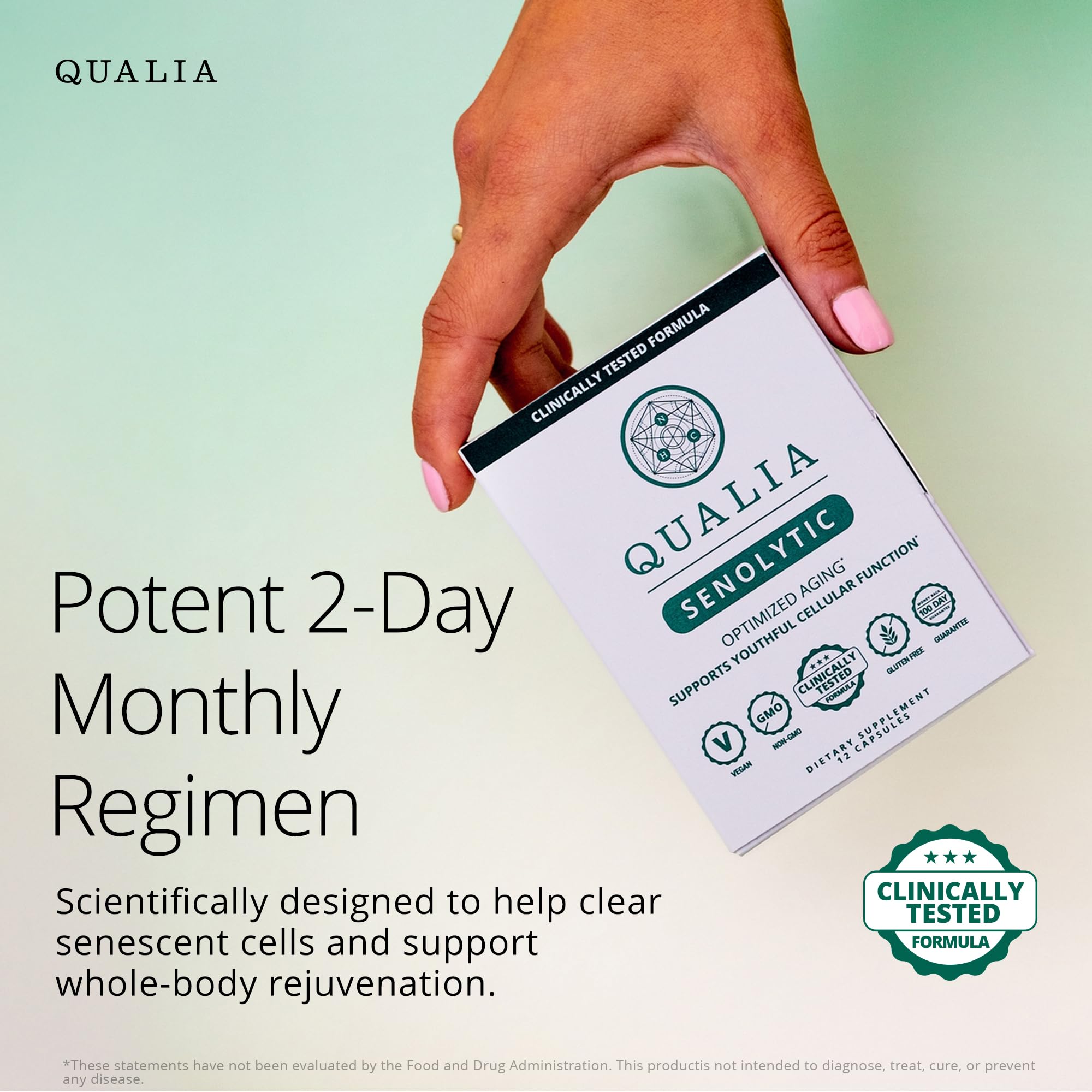 Qualia Senolytic – The Ultimate Formula for Enhanced Cell Repair and Rejuvenation. A Revolutionary Two-Day Aging & Longevity Support Regimen w. Fisetin, Quercetin, Piperlongumine, Senactiv®, Curcumin