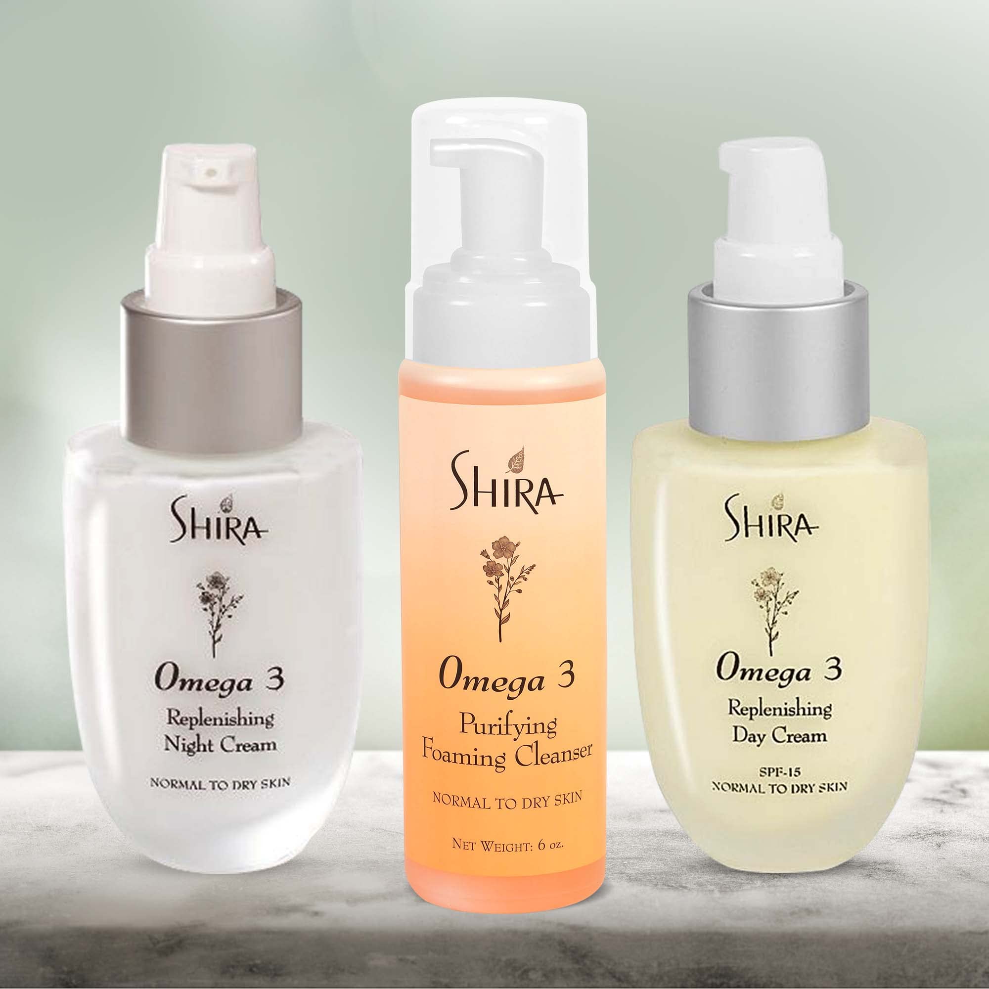 Shira Omega 3 Replenishing Day Cream 2oz – Anti-Aging Face Moisturizer for Normal to Dry Skin – Hydrating Day Cream Helps Reduce Fine Lines, Wrinkles, and Prevent Sun Damage – Nourishing Skincare