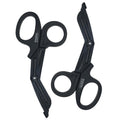 Madison Supply EMT and Trauma Shears for Left and Right Hand -7.5-Inch Bandage Scissors, Stainless Steel Medical Shears -Fluoride-Coated Blades for First Responder, Nurse, and Doctor (2 Pack, Black)