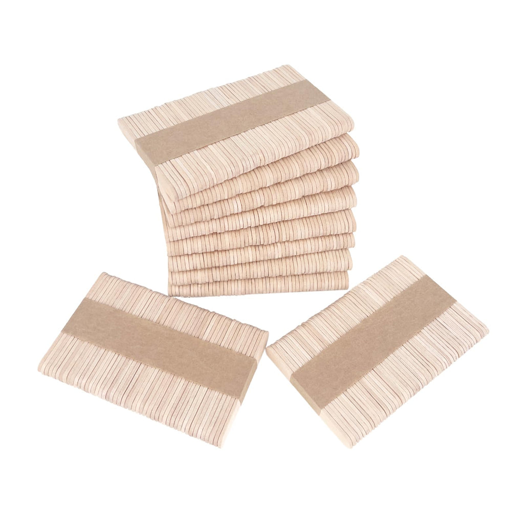 KTOJOY 500 Pcs Craft Sticks Ice Cream Sticks Natural Wood Popsicle Craft Sticks 2.5 inch Length Treat Sticks Ice Pop Sticks for DIY Crafts
