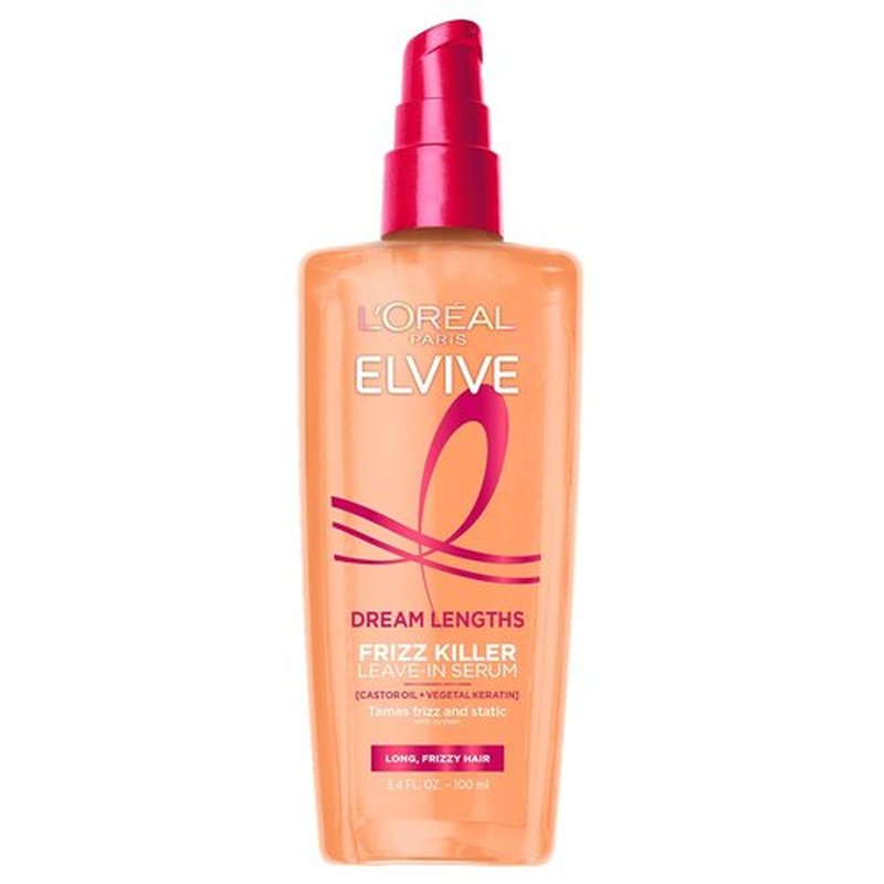 L'Oreal Paris Elvive Dream Lengths Leave-In Serum - Frizz Control & Nourishment | 3.4 Ounce