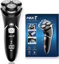 MAX-T Men's Electric Shaver - Corded & Cordless 3D Rotary Razor with Pop-Up Trimmer | IPX7 Waterproof