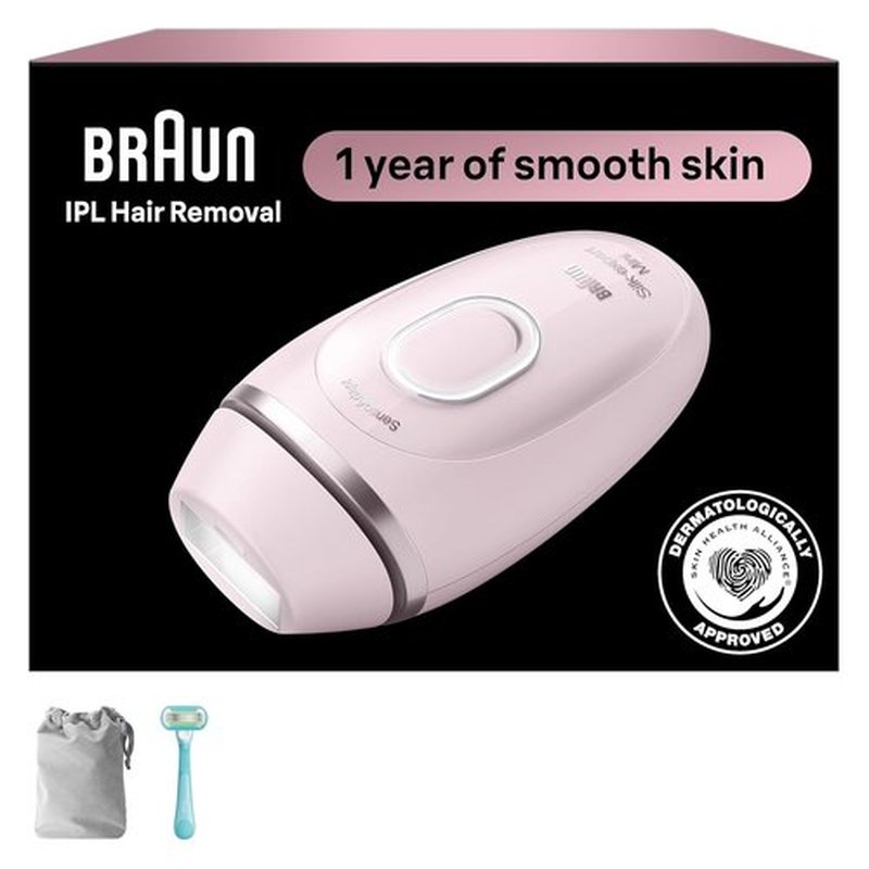 Braun IPL Mini - Silk·Expert Mini IPL Hair Removal Device for Women & Men | At-Home Permanent Laser Reduction