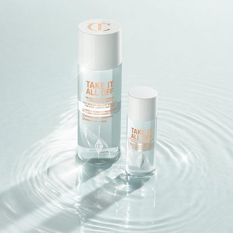 Charlotte Tilbury Makeup Remover - Bi-Phase Cleansing Oil with Soothing Camomile for Lashes & Lips - Waterproof Formula Removal