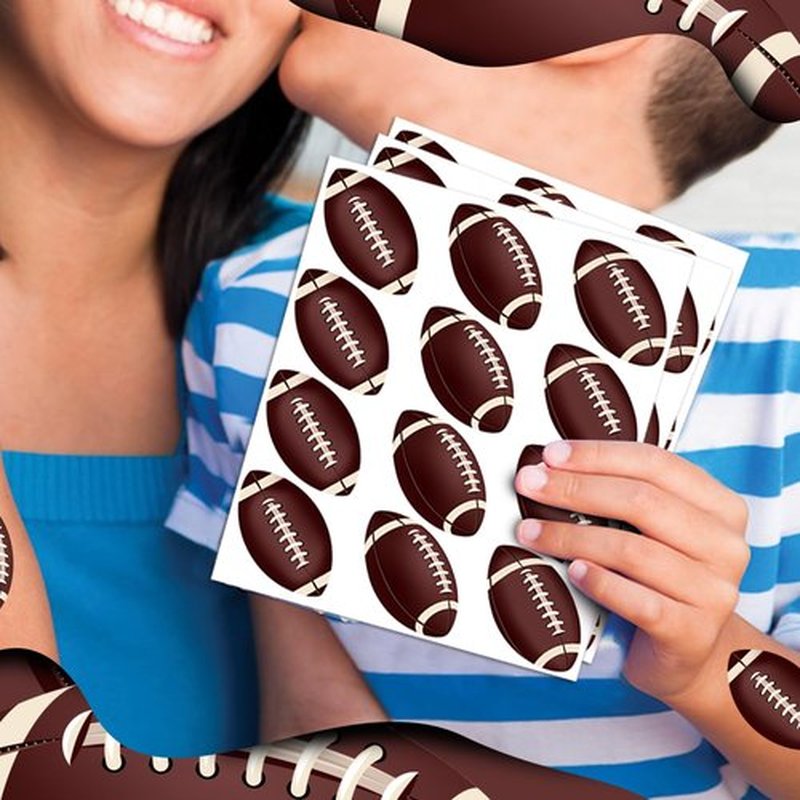 Football Temporary Tattoos Stickers,20 Sheets 240 Pieces Football Themed Tattoos Stickers Party Decoration Supplies Party favors for Adults