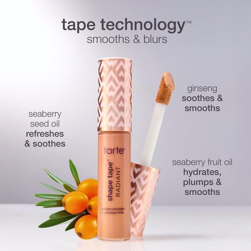 tarte shape tape radiant concealer – Medium-Coverage, Hydrating Finish Under Eye Concealer for Dark Circles, Redness & Discoloration, Vegan, Cruelty-Free, full size, 22N light neutral
