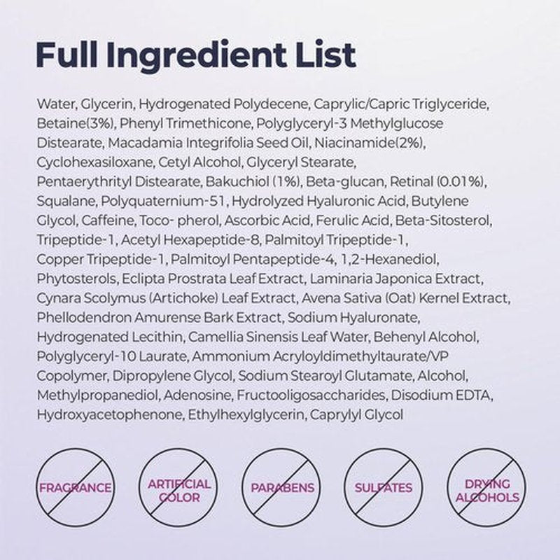 MOTHER MADE Retinol Bakuchiol Night Cream, 1 Fl Oz, Korean Retinal Face Cream to Firm Skin, Reduce Wrinkles, Fine Lines, Signs of Aging, Antiaging, Smoothing, Korean Skincare