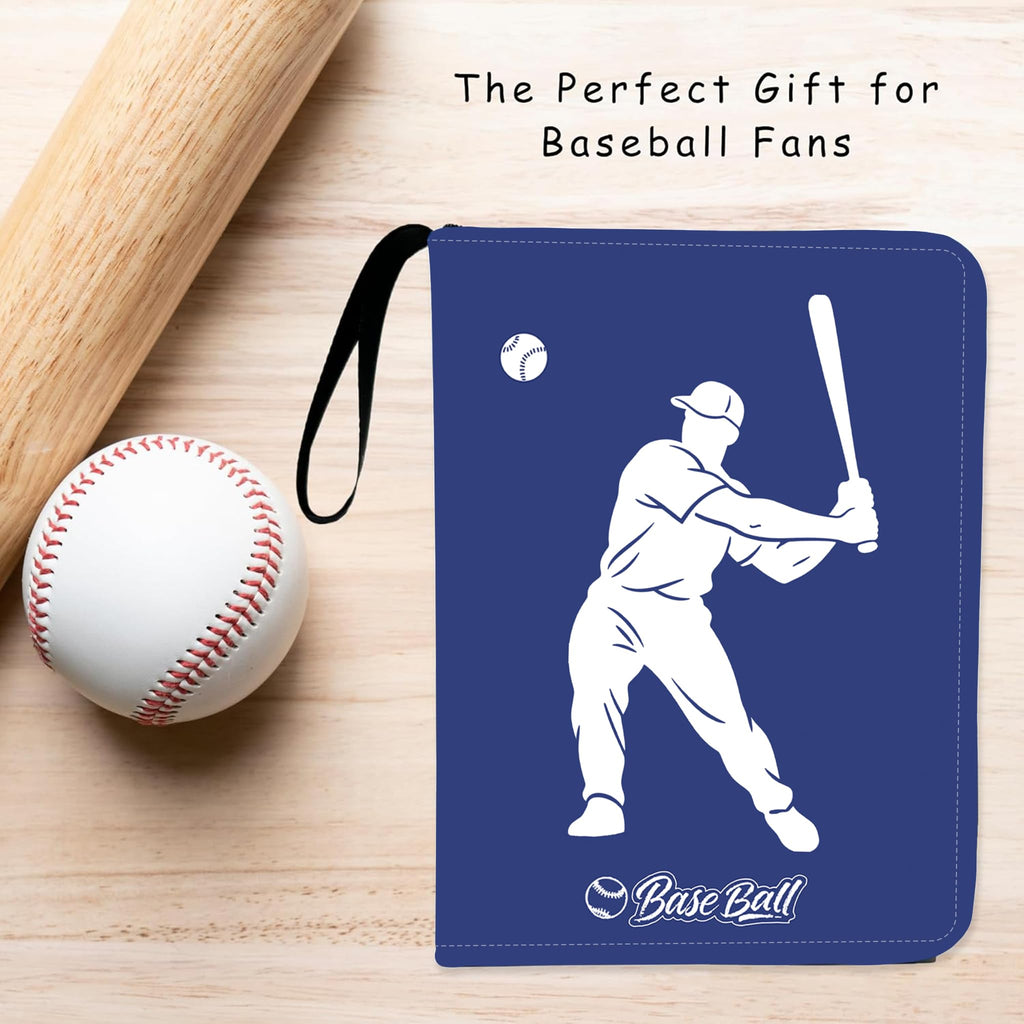 Baseball Card Binder – 900 Pockets Album with Zipper & Wrist Strap | Collector Binder for Sports & Baseball Cards for Sports,TCG,Game,Trading Cards | Durable Travel-Friendly Design 2025-2026