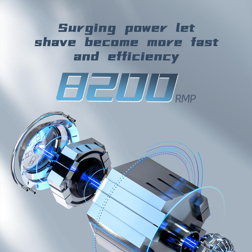 Men's Shaver Electric Rotary Razor 3D Floating Cutter Head Waterproof Shaving with Led Display X3 Series Gift
