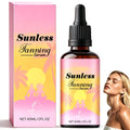Sunless Tanning Drops for Face & Body - Plant Based Self Tanner Drops, Streak-Free Customizable Bronzing Serum, Natural Glow, Moisturizing, Cruelty-Free Self Tanning Serum for All Skin Tones, 60ml