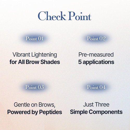 COSNORI Easy Brow Tone Changer – Gentle Lightening Formula for Soft, Natural Look – Brow Bleach Kit, Easy At-Home Application, Quick Results in 2–3 Minutes, 5 Applications