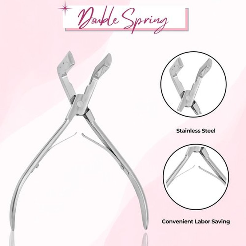 SIVOTE Professional Stainless Steel Tape-In Hair Extension Plier – Silver Clamp Tool for Tape-In Extensions – Hair Extension Clamp Tool with Silicone Pads for Secure Application