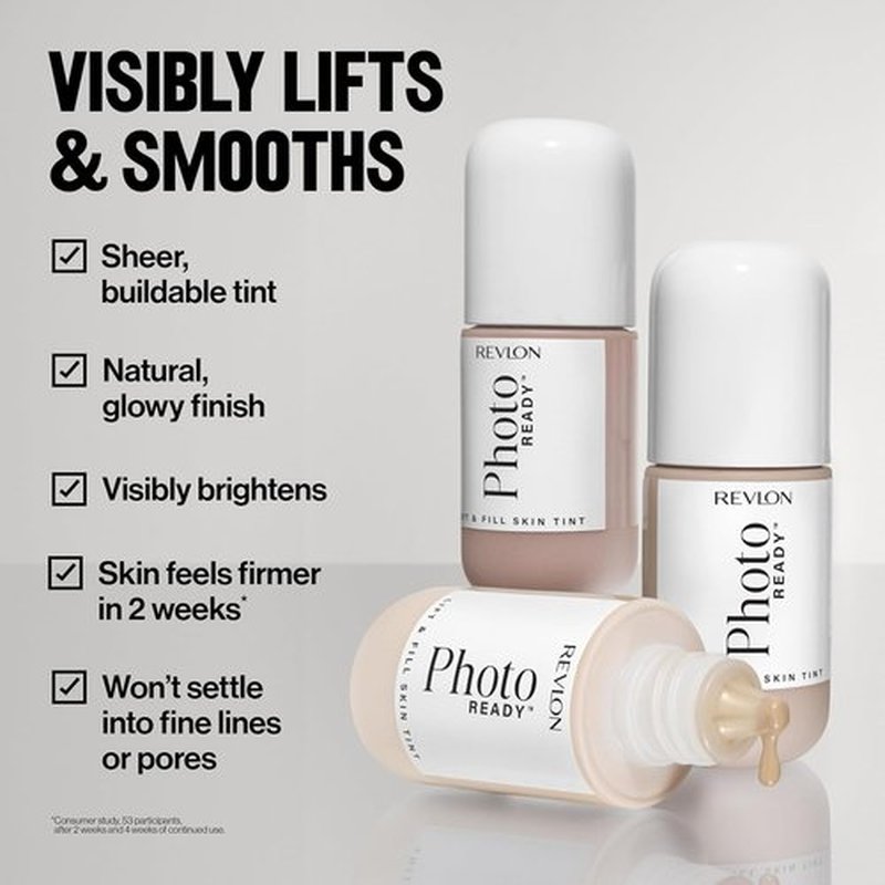 Revlon PhotoReady Lift + Fill Skin Tint - Multi-Use Glow Enhancer & Highlighter, Sheer Coverage, 1 fl oz