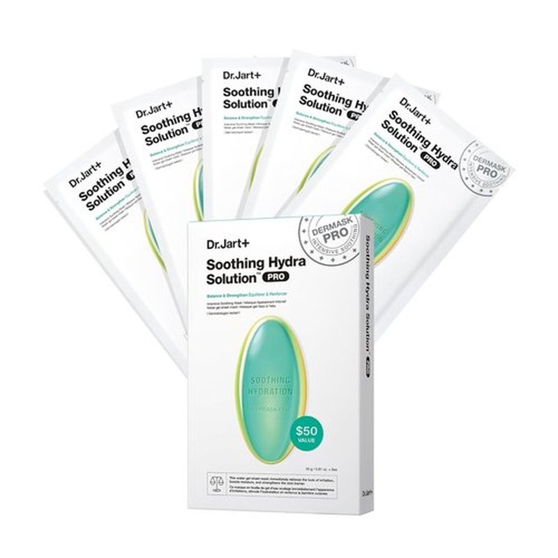 Dr.Jart+ Dermask Soothing Hydra Solution | Korean Face Mask for Irritated Skin | Hydrating Sheet Mask