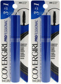COVERGIRL Professional Mascara Regular Brush Very Black 200, (Packaging may vary) 0.3 Fl Oz (Pack of 2)