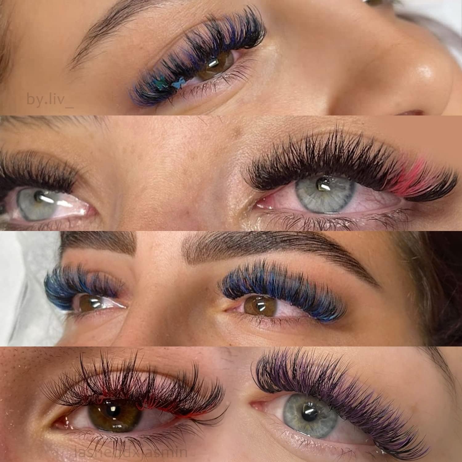 VAVALASH Colored Lash Extensions Dark Brown Eyelash Extensions 0.03 0.05 0.07 0.1 0.15 Volume Lash Extension 8-15mm Mixed Lashes C D Curl Premium color Lashes Extension(Dark Brown-0.03-CC-8-15mm)