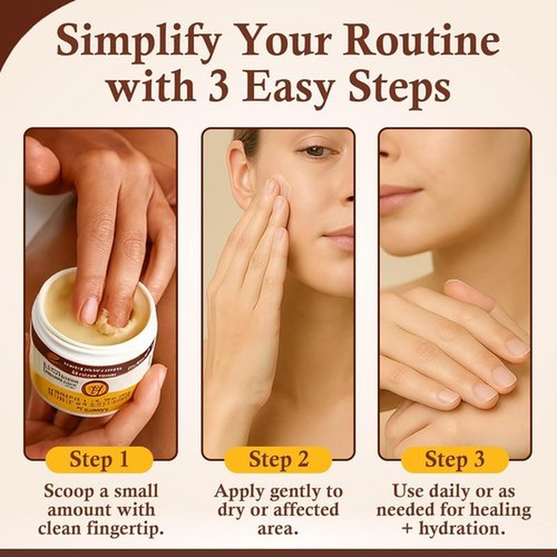 Sweet Bee Magic Organic Honey Balm - All-Natural Beeswax Moisturizer for Face & Body | 4oz Jar