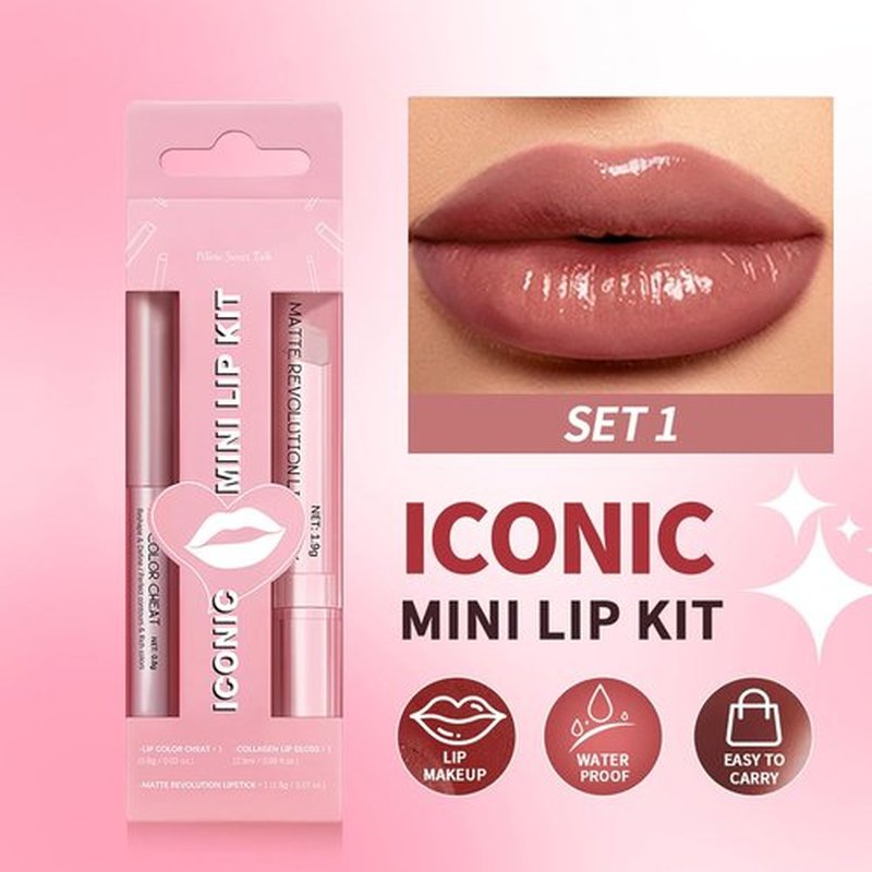 Skiennix Matte Liquid Lipstick Set - Long Lasting Hydrating Lip Balm & Liner | 3PCS Non-Sticky Waterproof